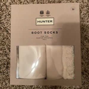 White long hunter boot socks.